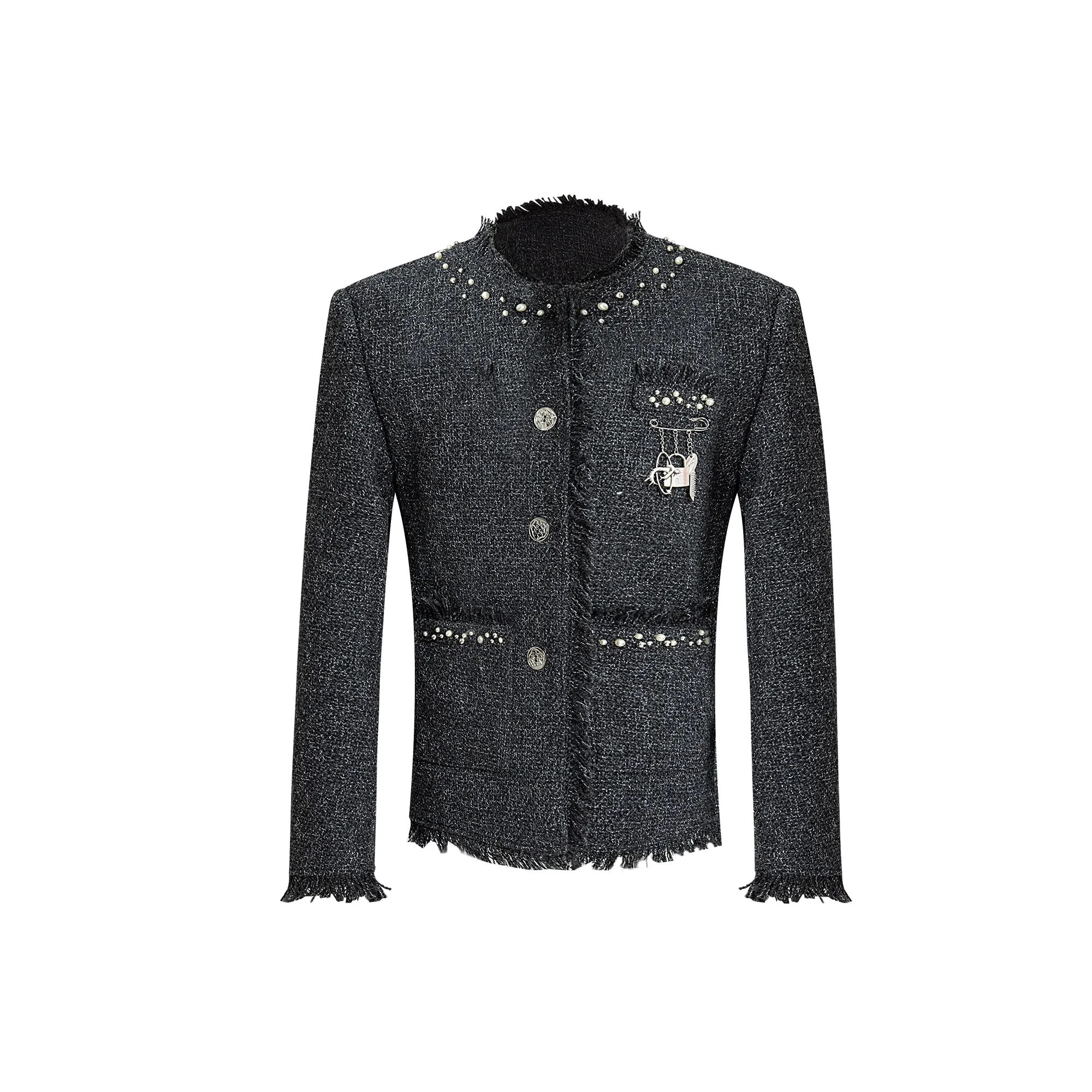 【24s Dec.】Pearl Embellished Light Luxury Chanel Style Jacket