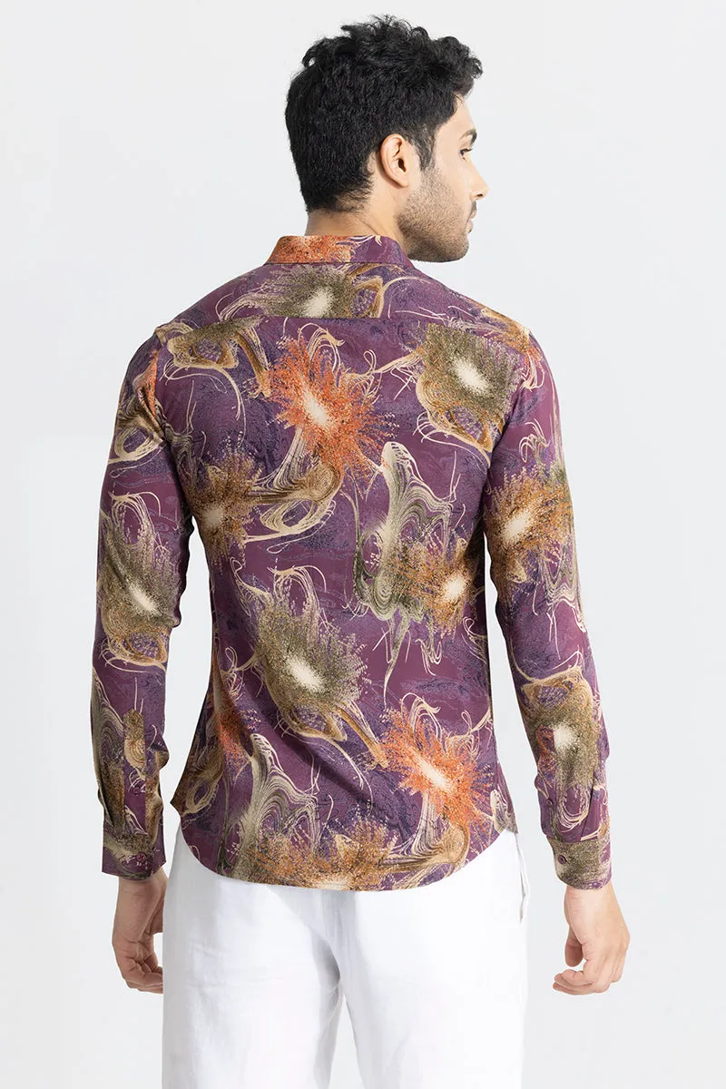 Abstract Ambiance Purple Shirt