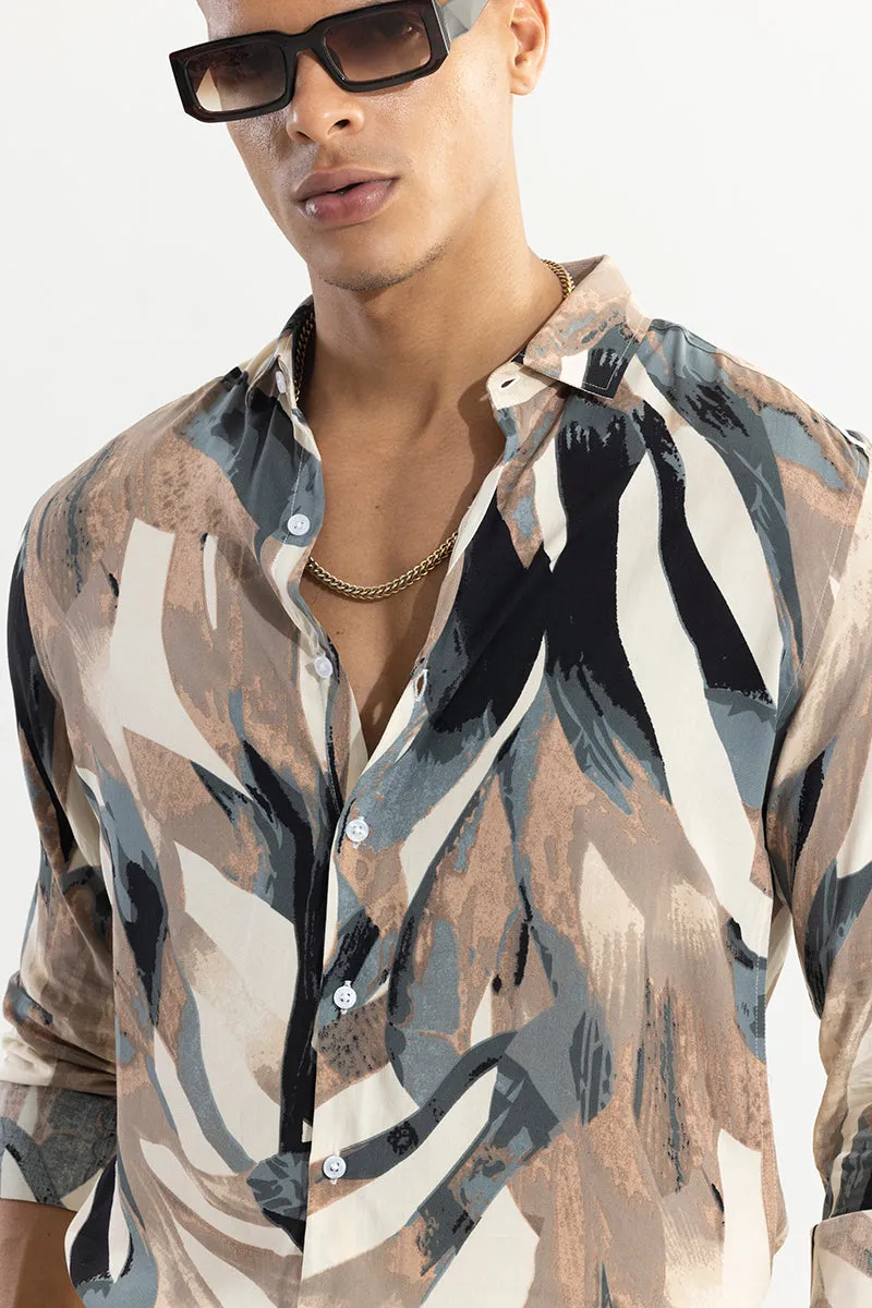 Abstracx Brown Shirt