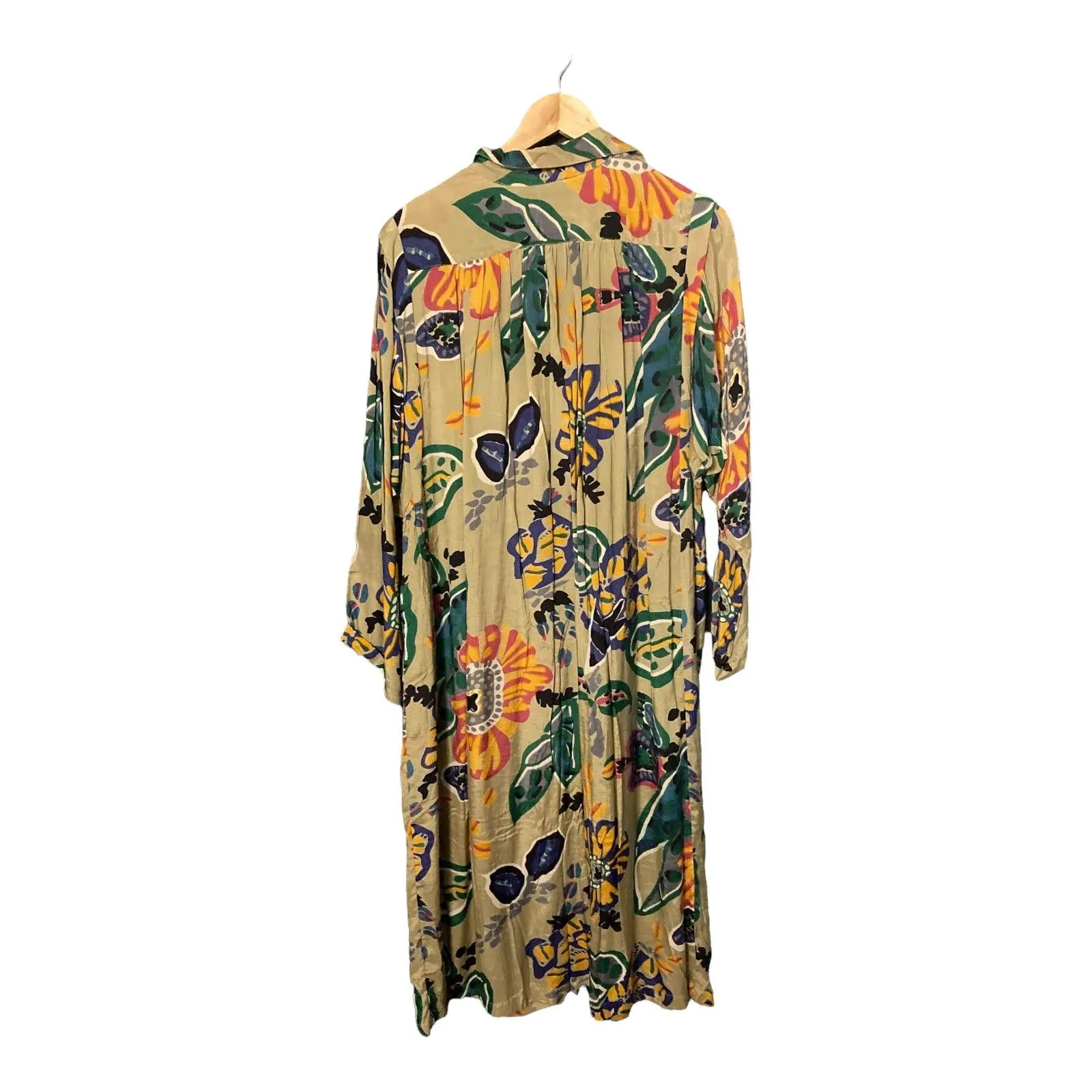 Adini Multi-Coloured Oversized Long Sleeved Shirt Dress UK Size One Size