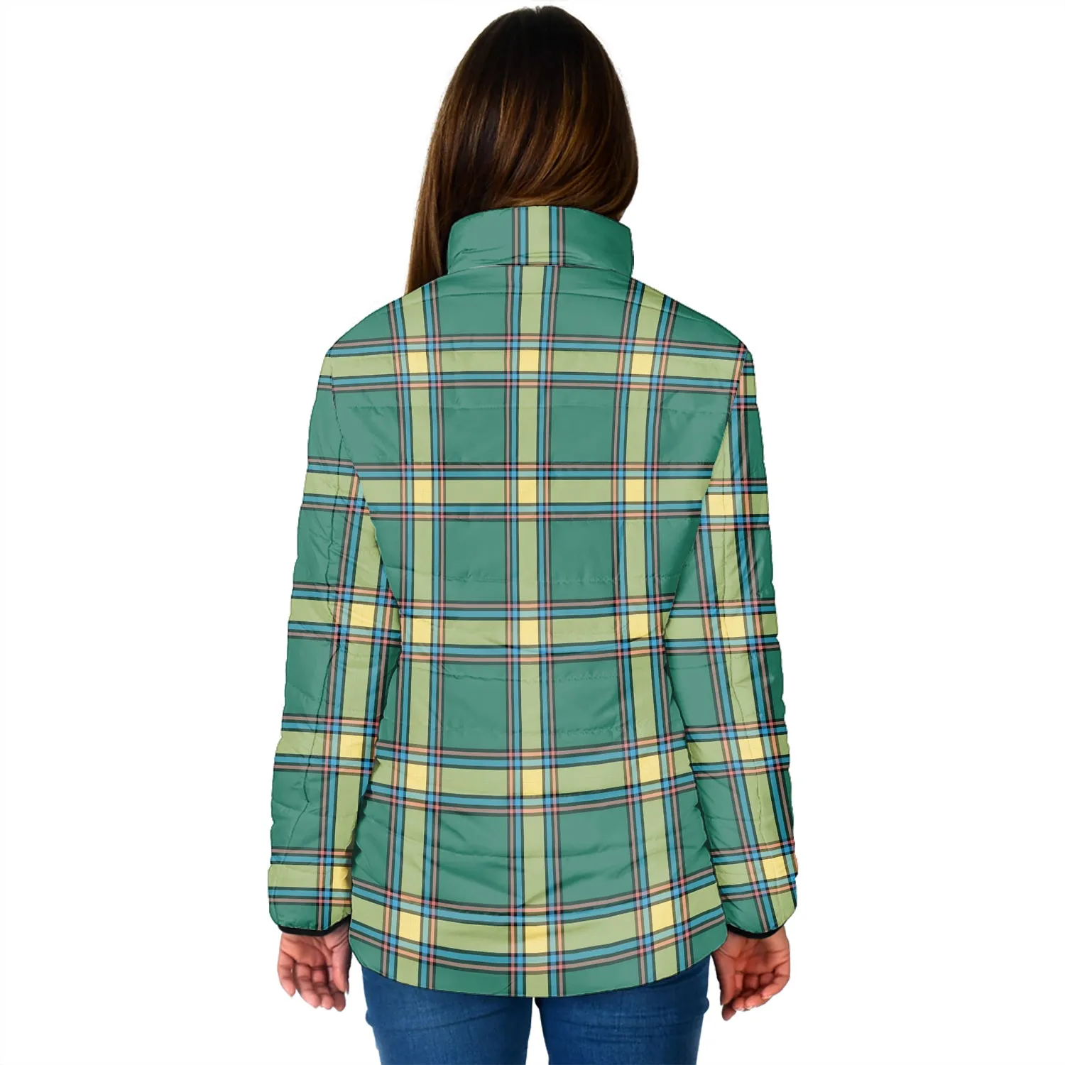 Alberta Province Canada Tartan Padded Jacket