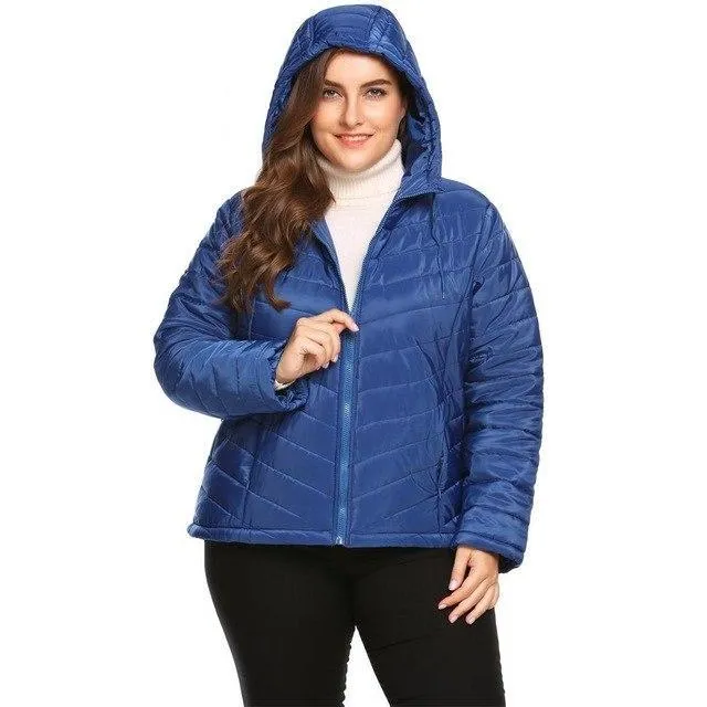 ANALUKE Jacket Padded Hooded Women Coat