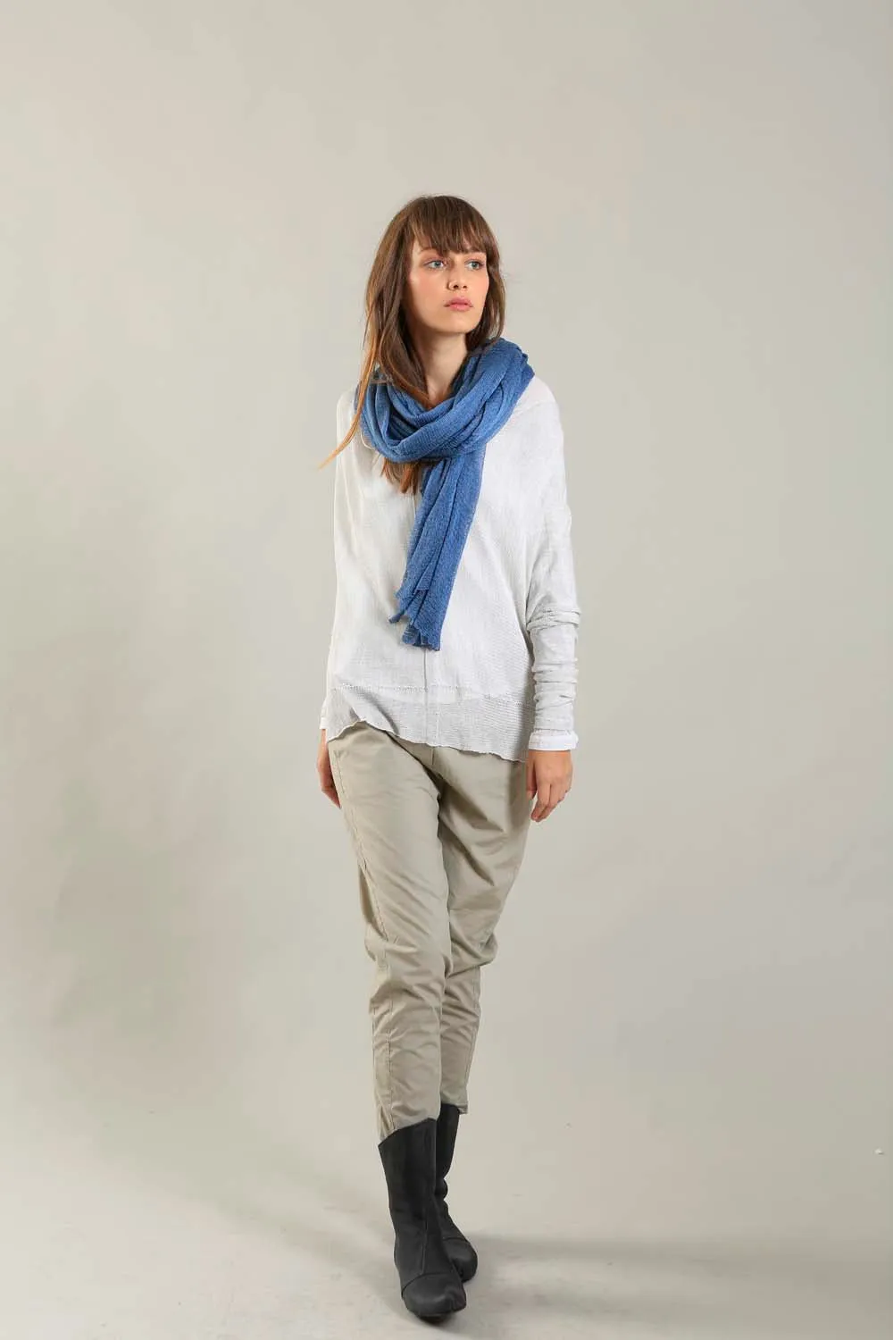 Big Air Bamboo Sheer Scarf - Peacock Blue