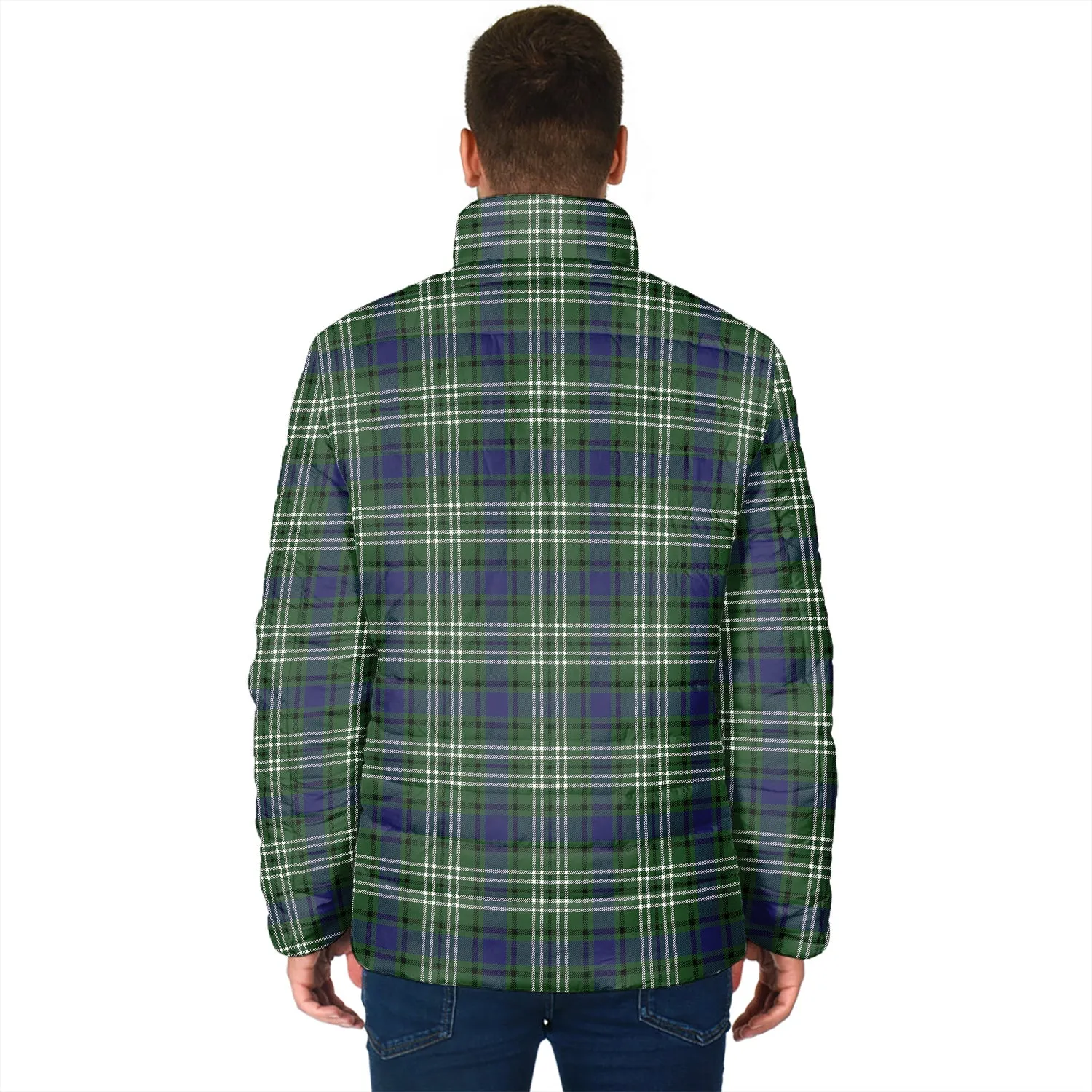 Blyth Tartan Padded Jacket with Family Crest