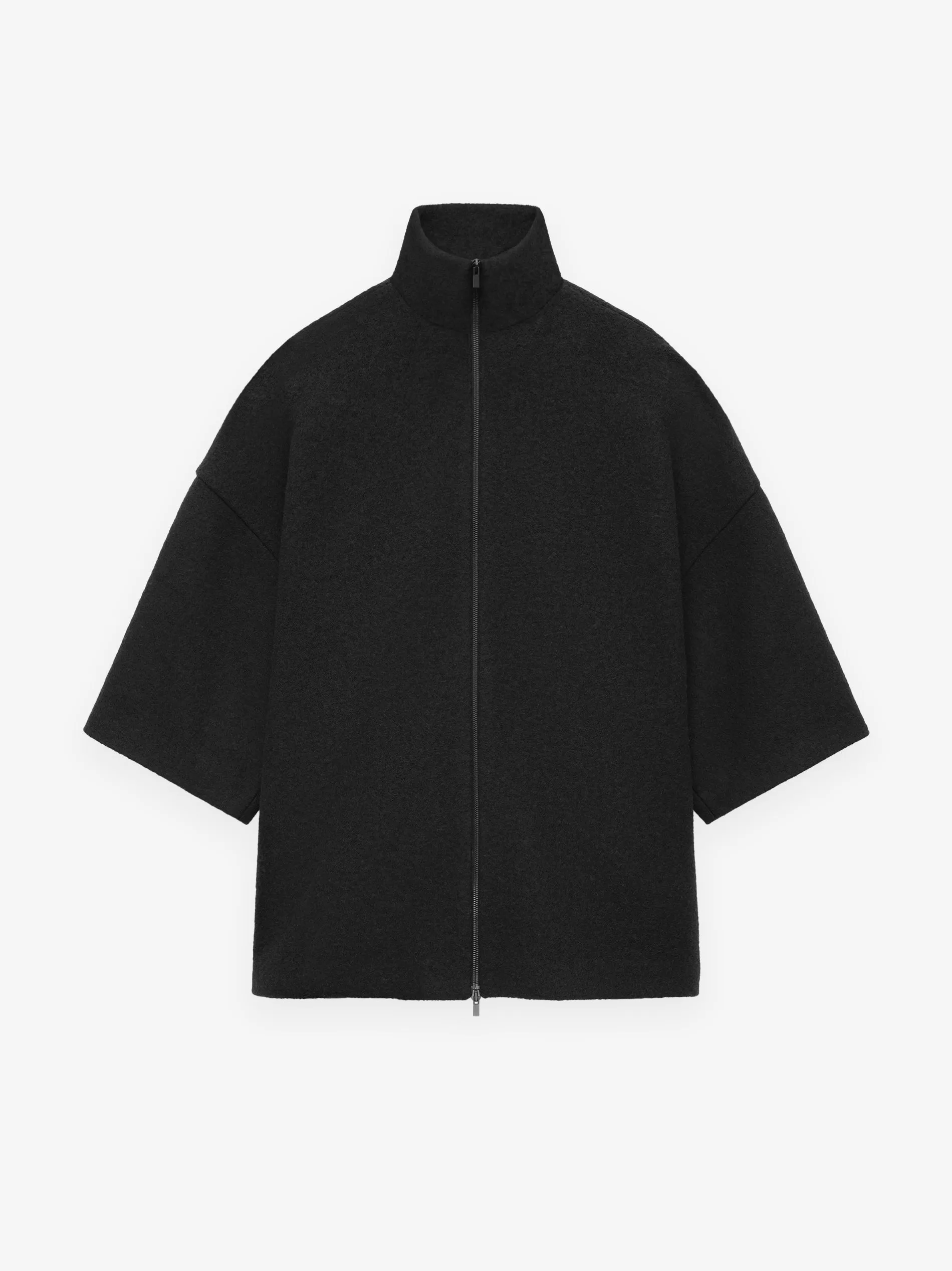 Boiled Wool Short Sleeve Jacket