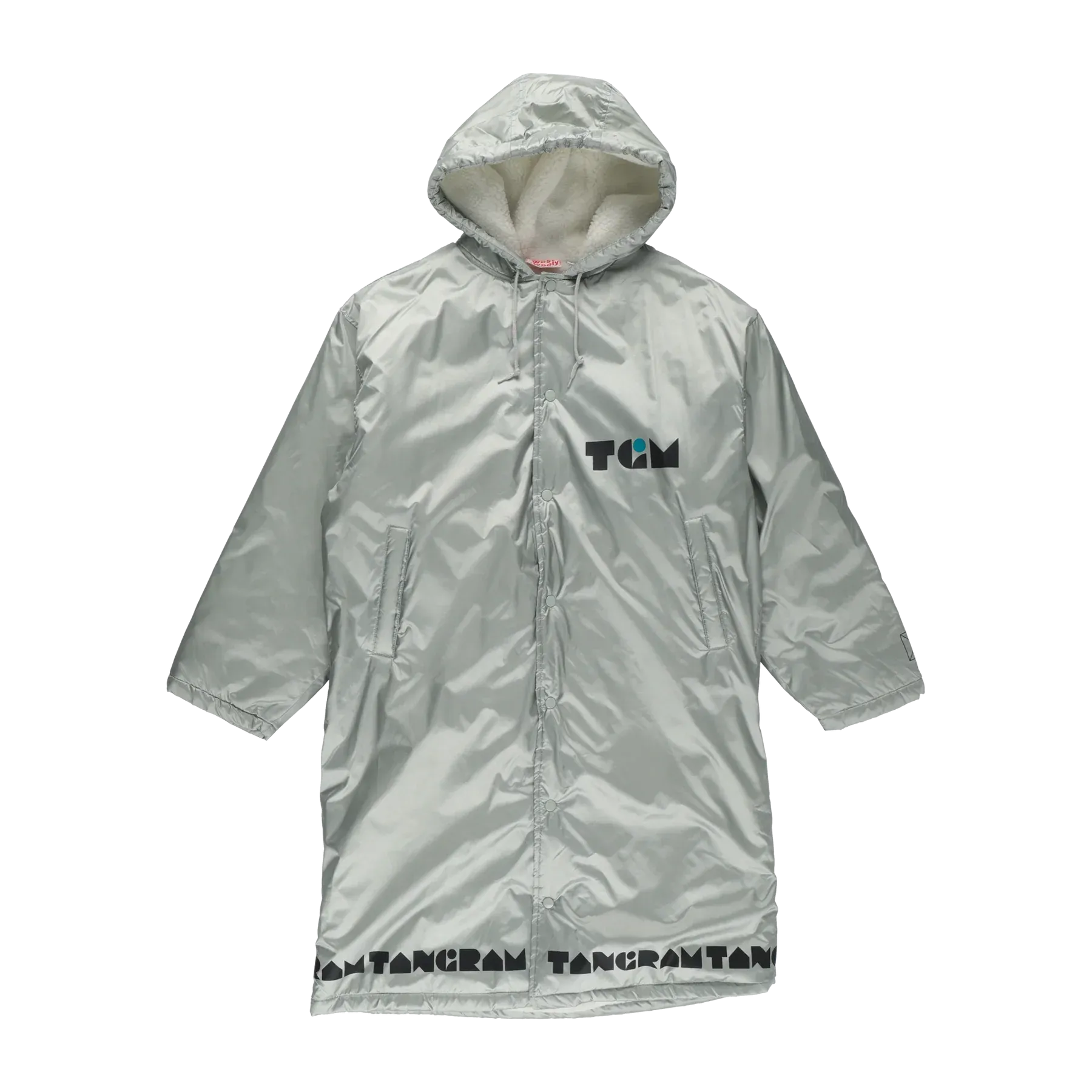 BOLD LOGO BOA OVER COAT SILVER