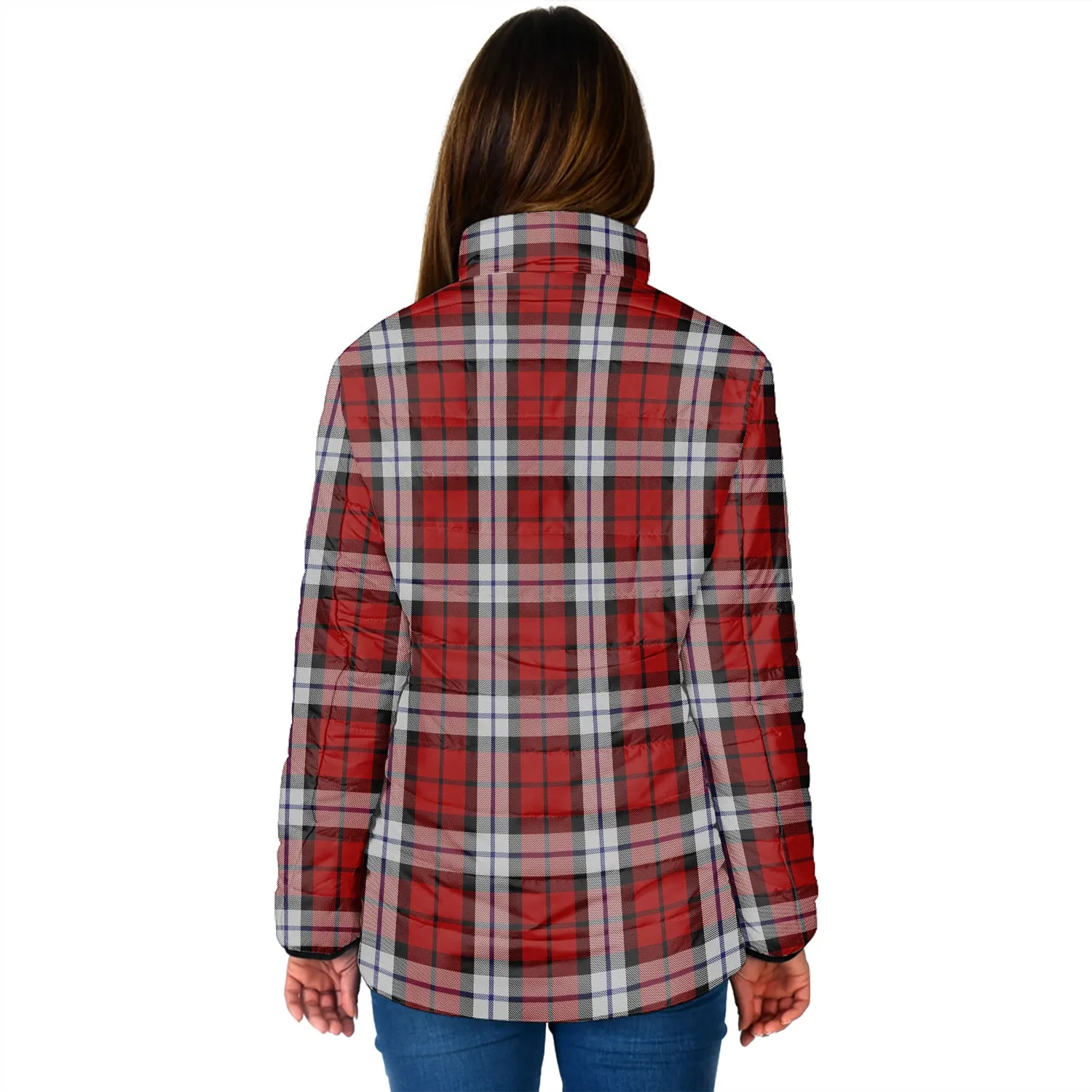 Brodie Dress Tartan Padded Jacket with Family Crest