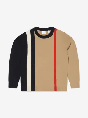 Burberry Boys Wool Knitted Striped Dustin Jumper