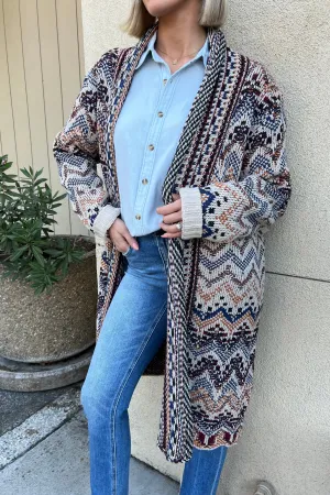 CEDARFALLS TOFFEE OVERSIZED CARDIGAN