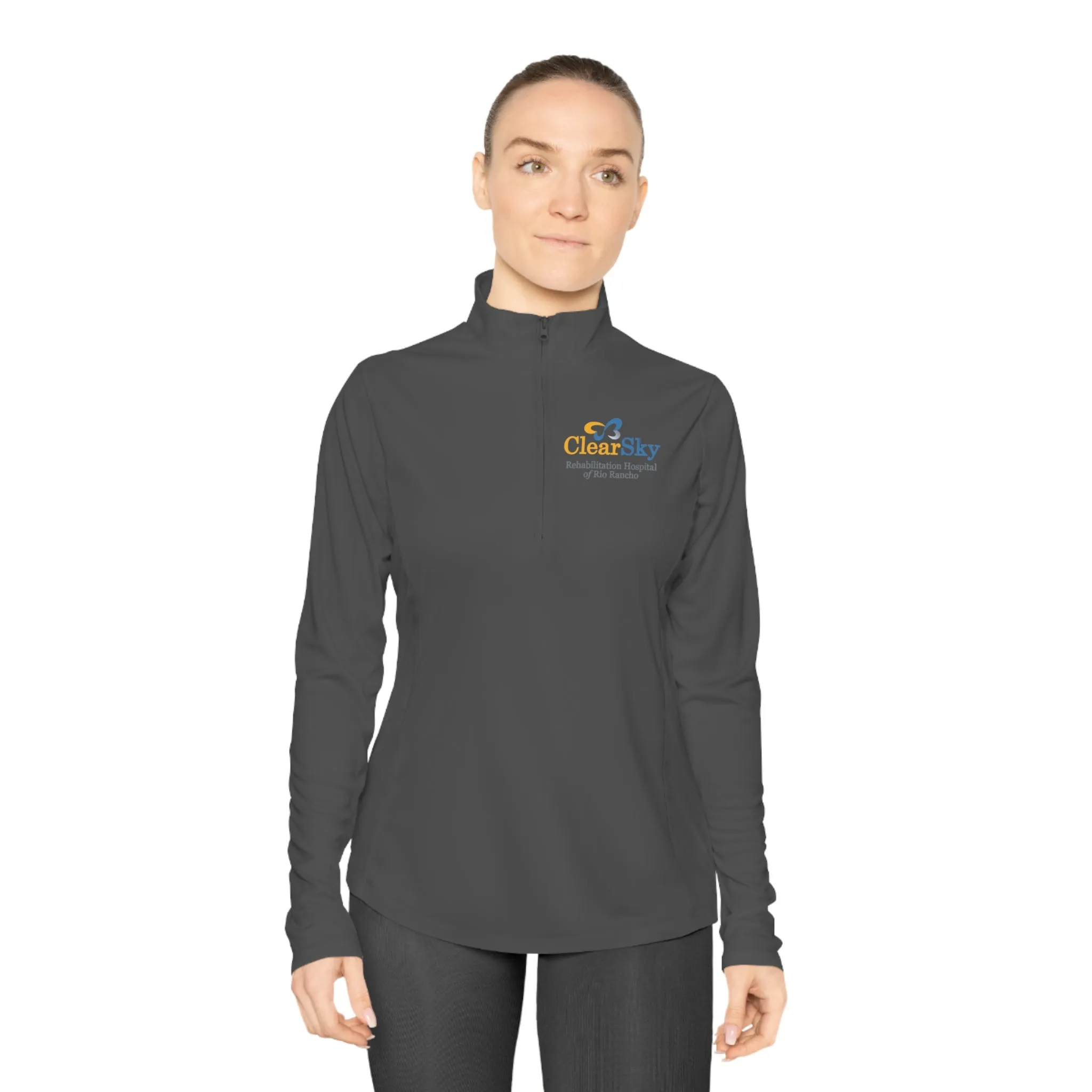 ClearSky Rehabilitation Hospital Of Rio Rancho [Front/Back Logo] [Grey] | Unisex Quarter-Zip Pullover