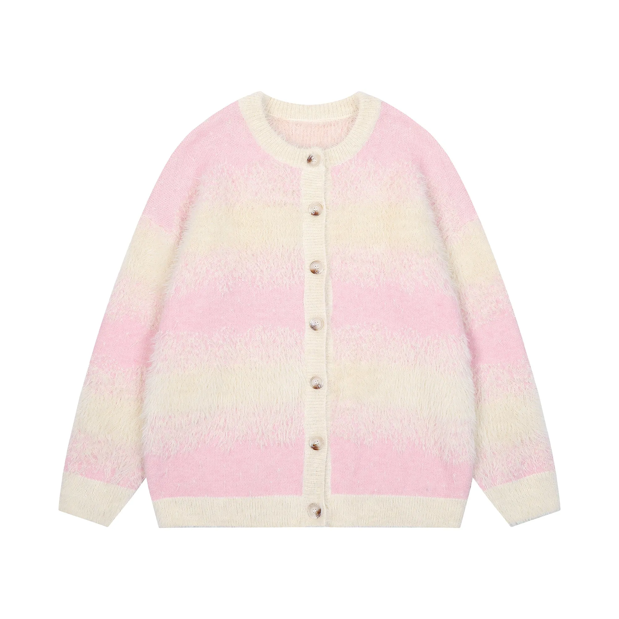 Faire Echo pinky striped sweater