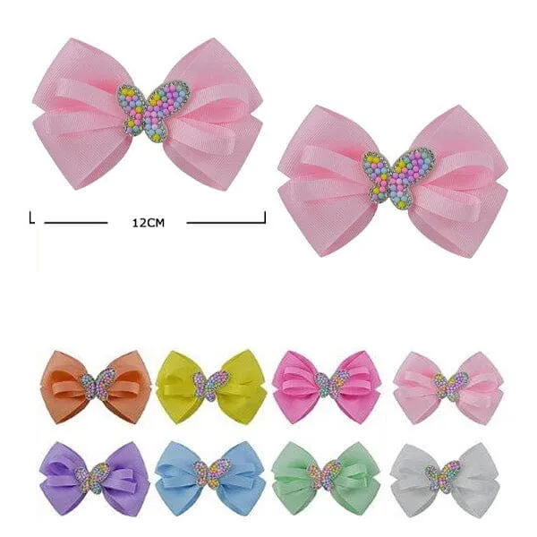 Fashion Layered Hair Bow 28879D (24 units)