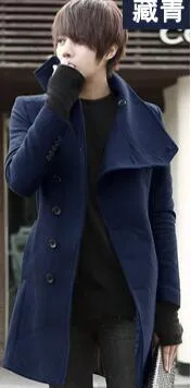 High Collar Chic Korean Style Men Winter Coat