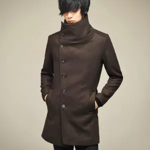 High Collar Chic Korean Style Men Winter Coat