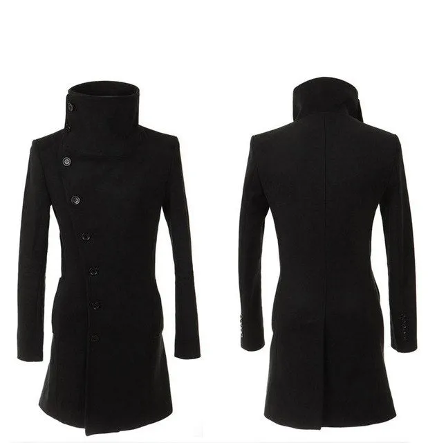 High Collar Chic Korean Style Men Winter Coat