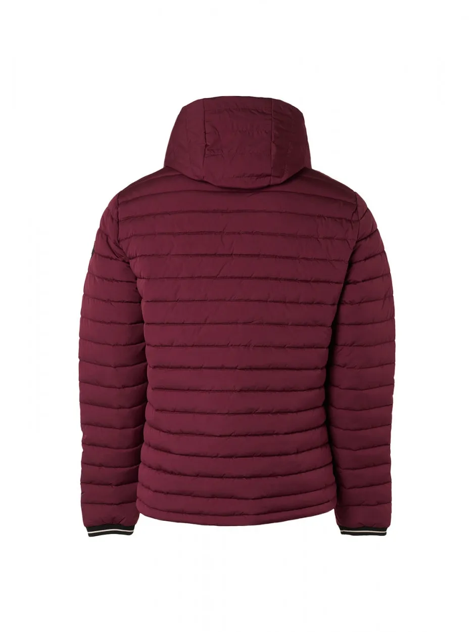 Jacket Hooded Short Fit Padded | Dark Red