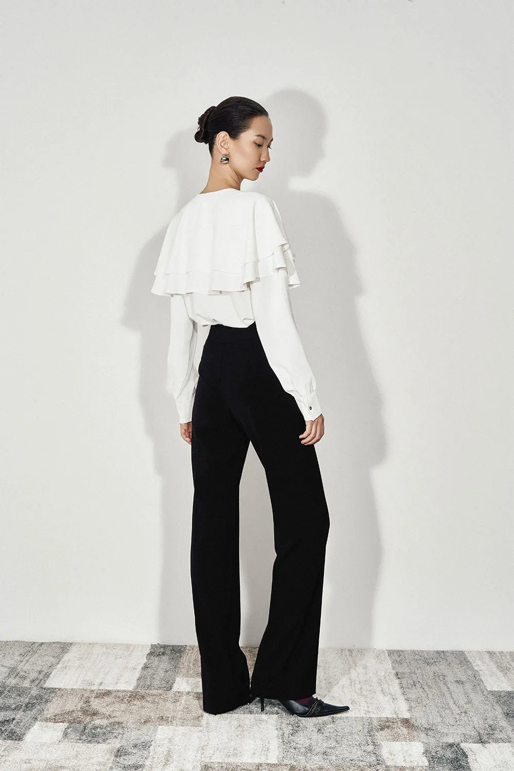 Juna Straight Layered Chiffon Shirt