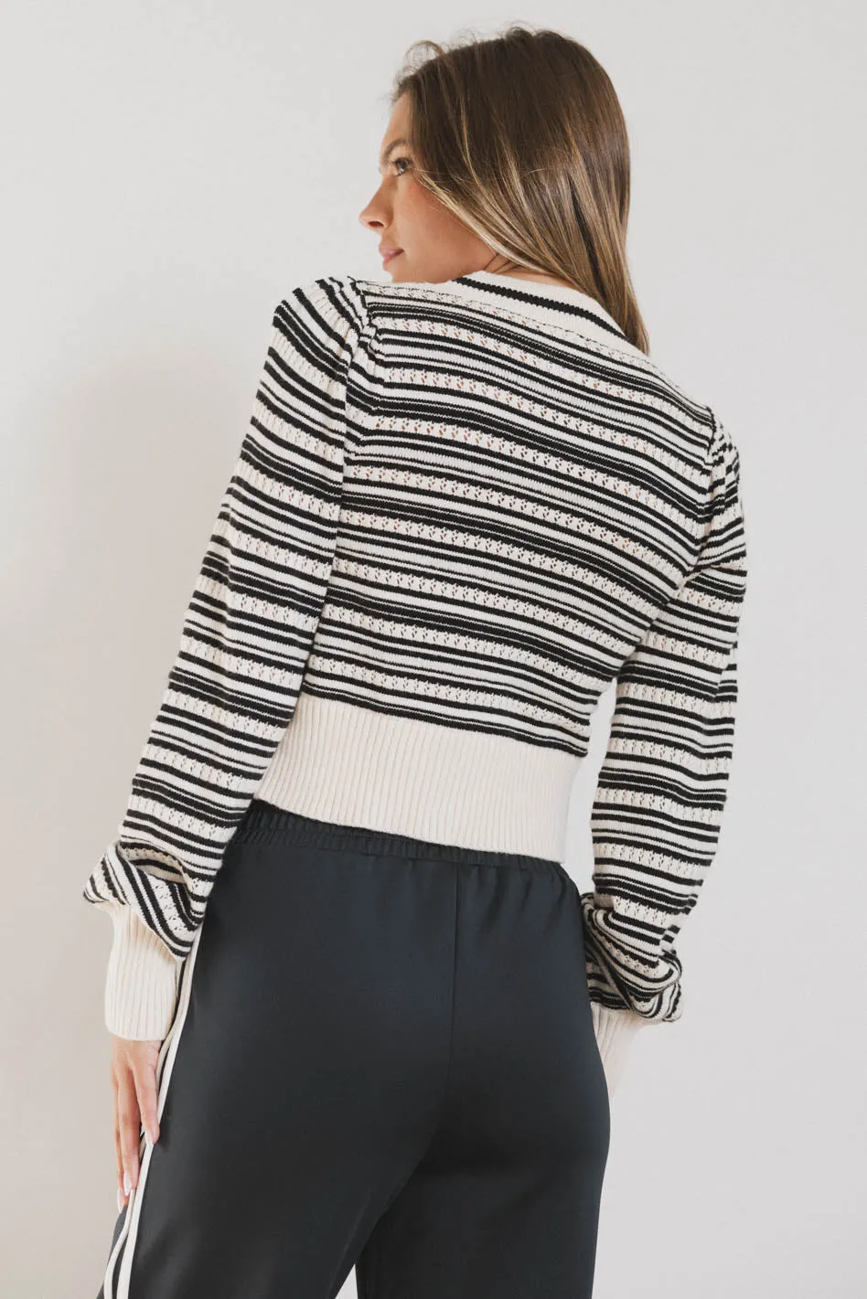 Kiara Striped Cardigan