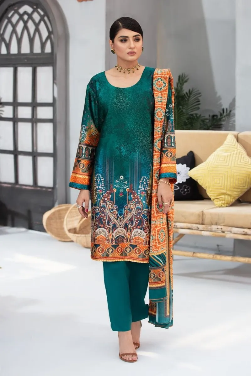 Ladies Un-Stitch Rashid Textile Marine Silk Luxury Collection 5451