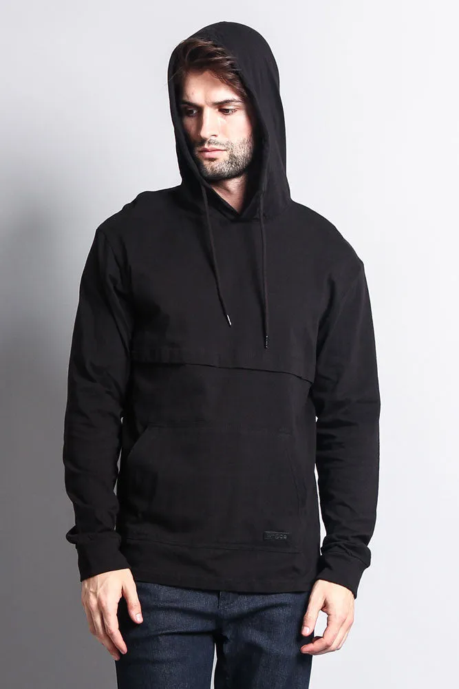 Long Sleeve Color Block Hooded Tee