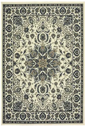 Marina 1248W Ivory Navy Rug