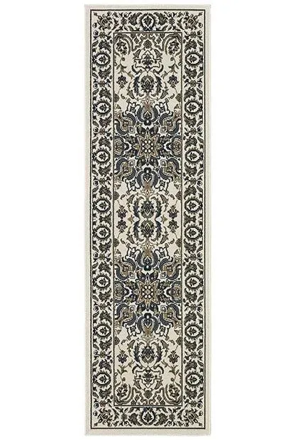 Marina 1248W Ivory Navy Rug