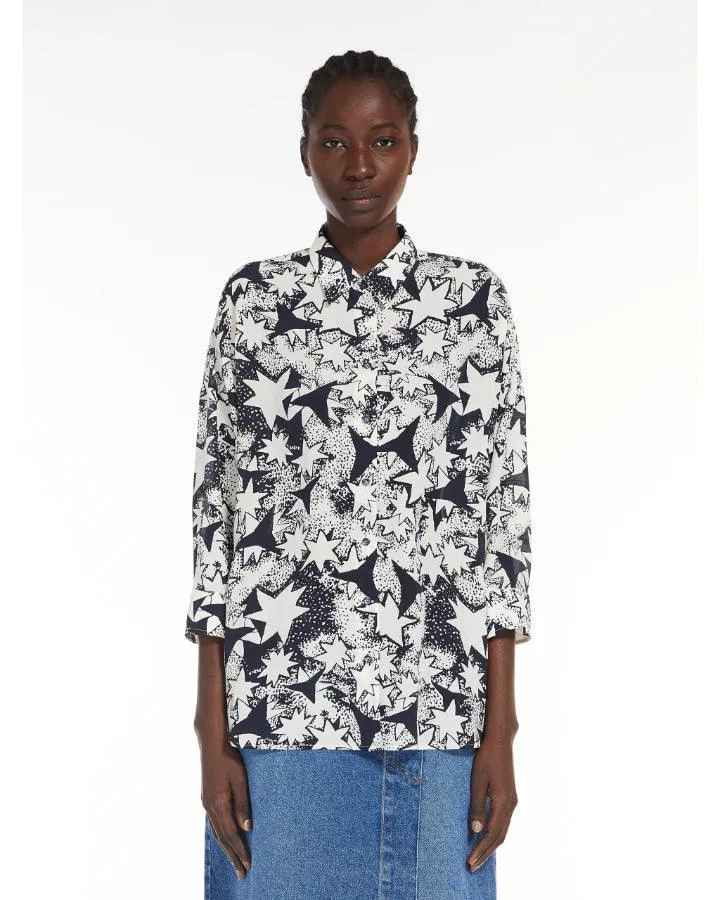 Max Mara Weekend Peana Flared Print Blouse