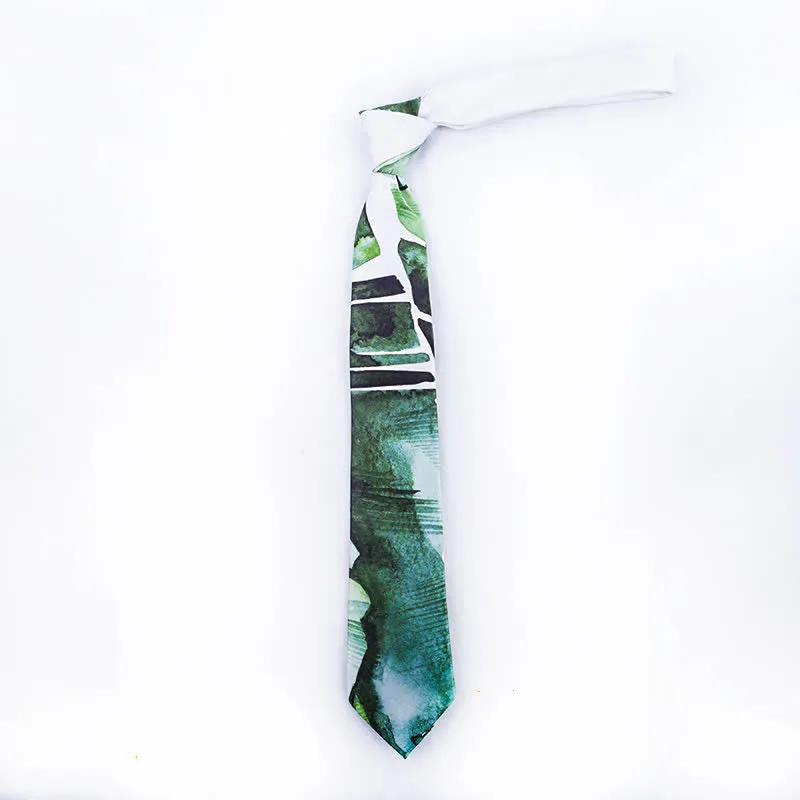 Men's Beautiful Scene Printed Elegant Gentleman Necktie