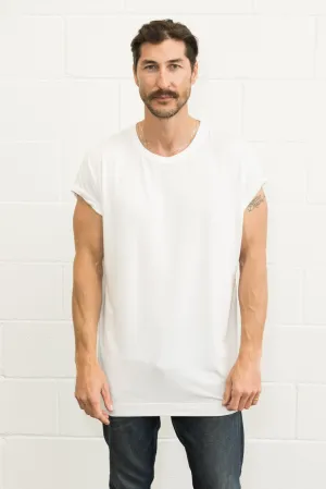 Men's Modal Hi-Lo Crew Neck Tee