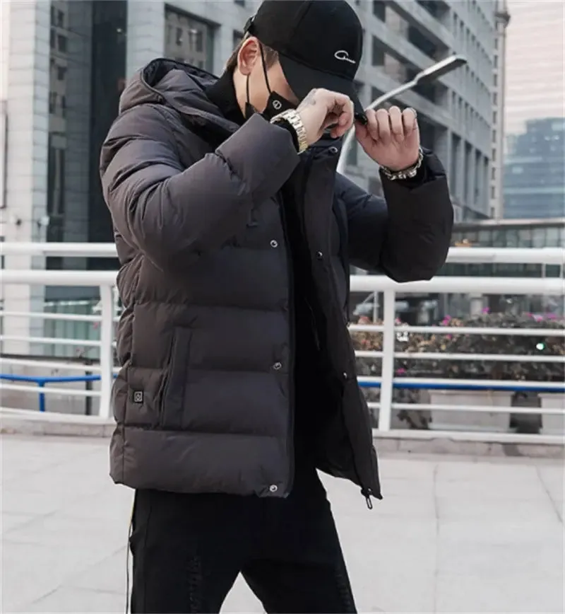 Men's Winter Fleece Thick Heating Padded Jacket