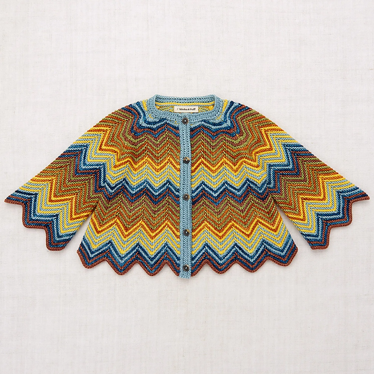 Merino Wool Parlor Chevron Cardigan - Mango