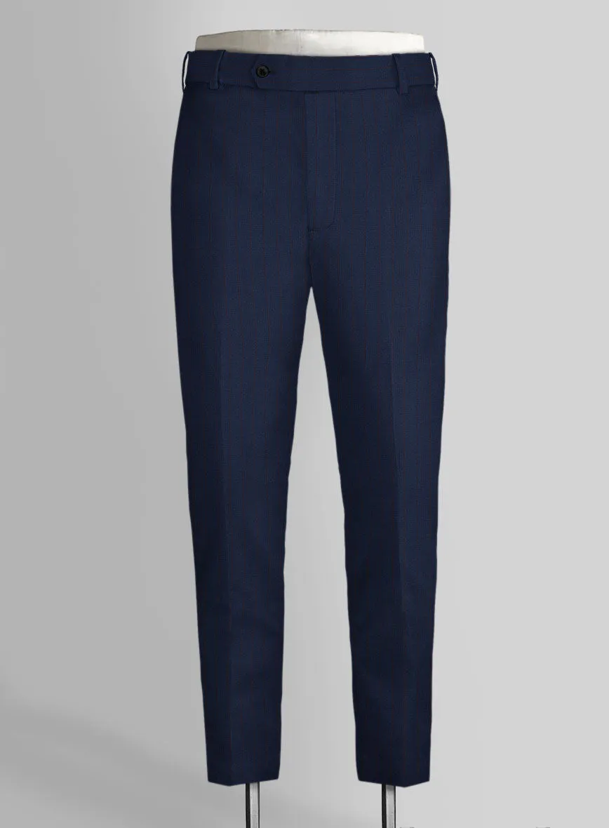 Napolean Kara Stripe Blue Wool Pants