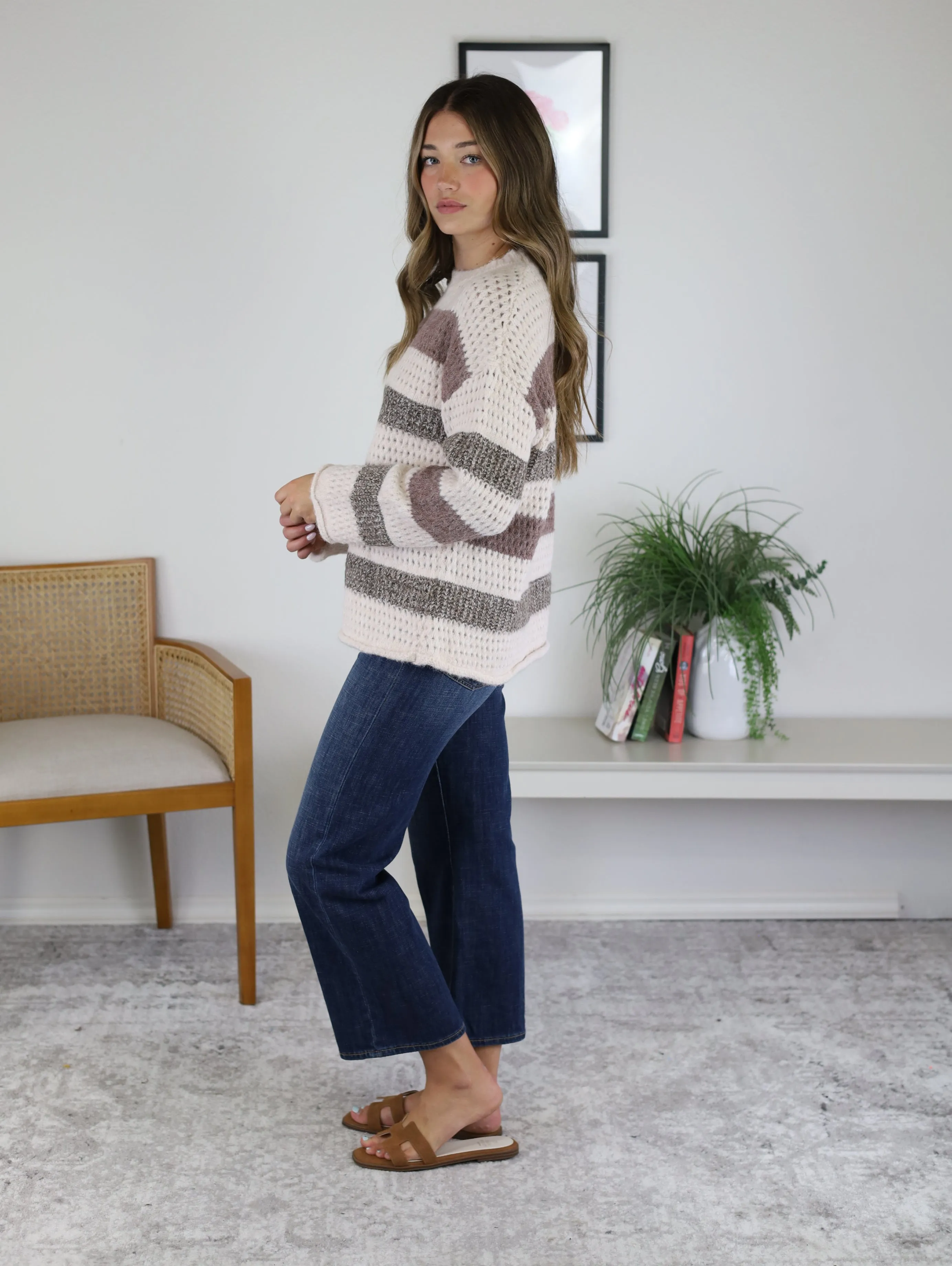 Nattie Chunky Crochet Sweater