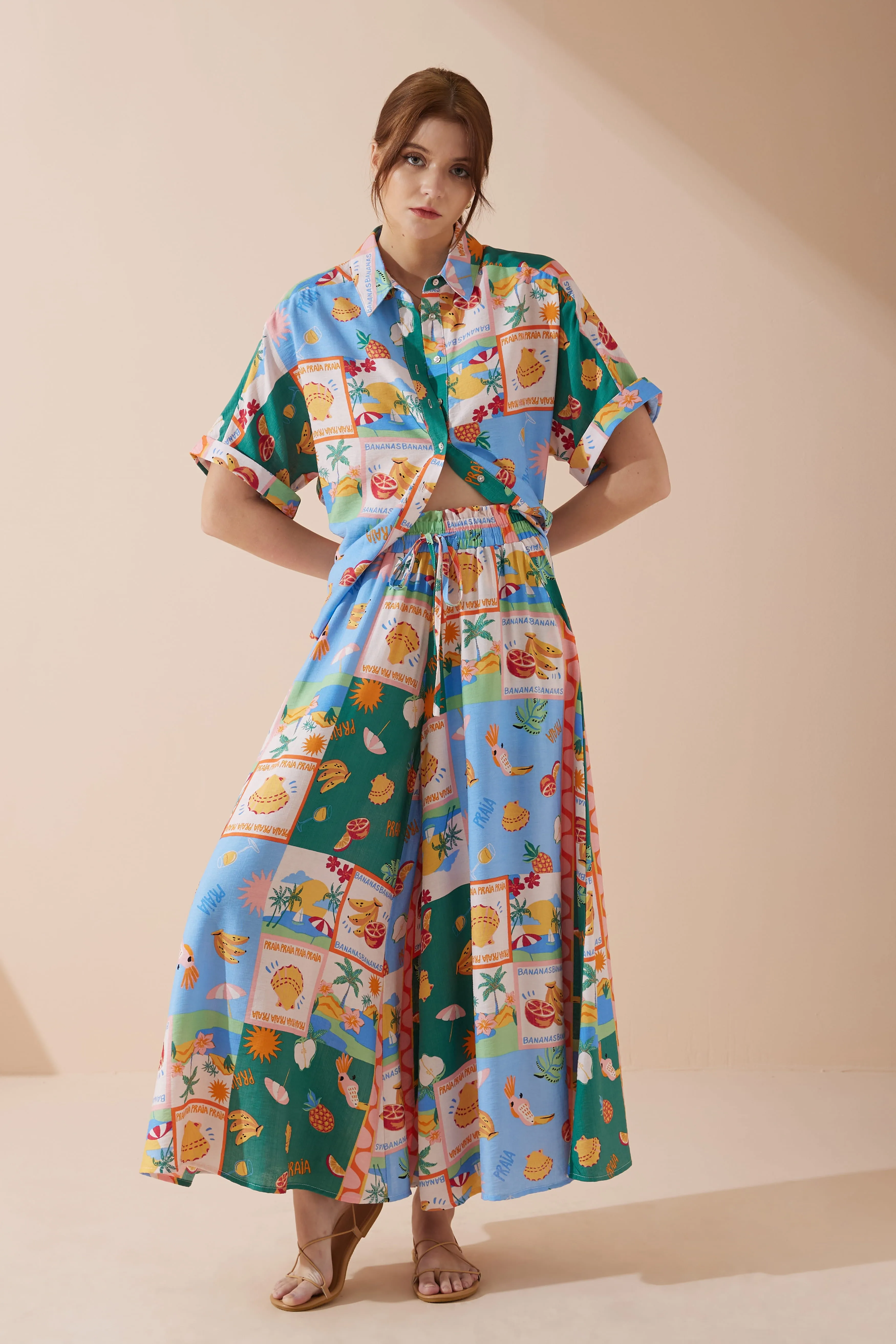 Praia Multicolour Tropical Shirt