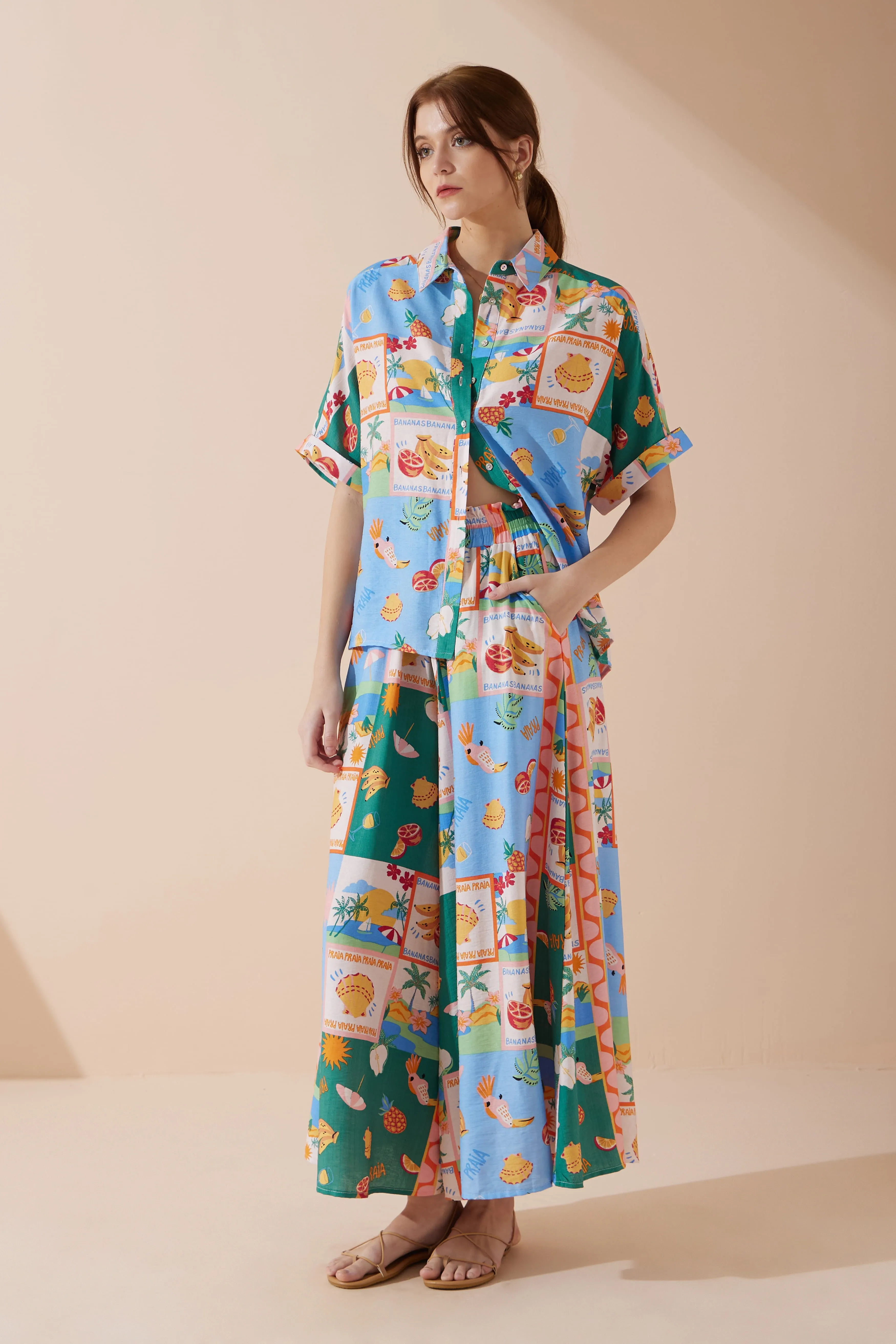 Praia Multicolour Tropical Shirt