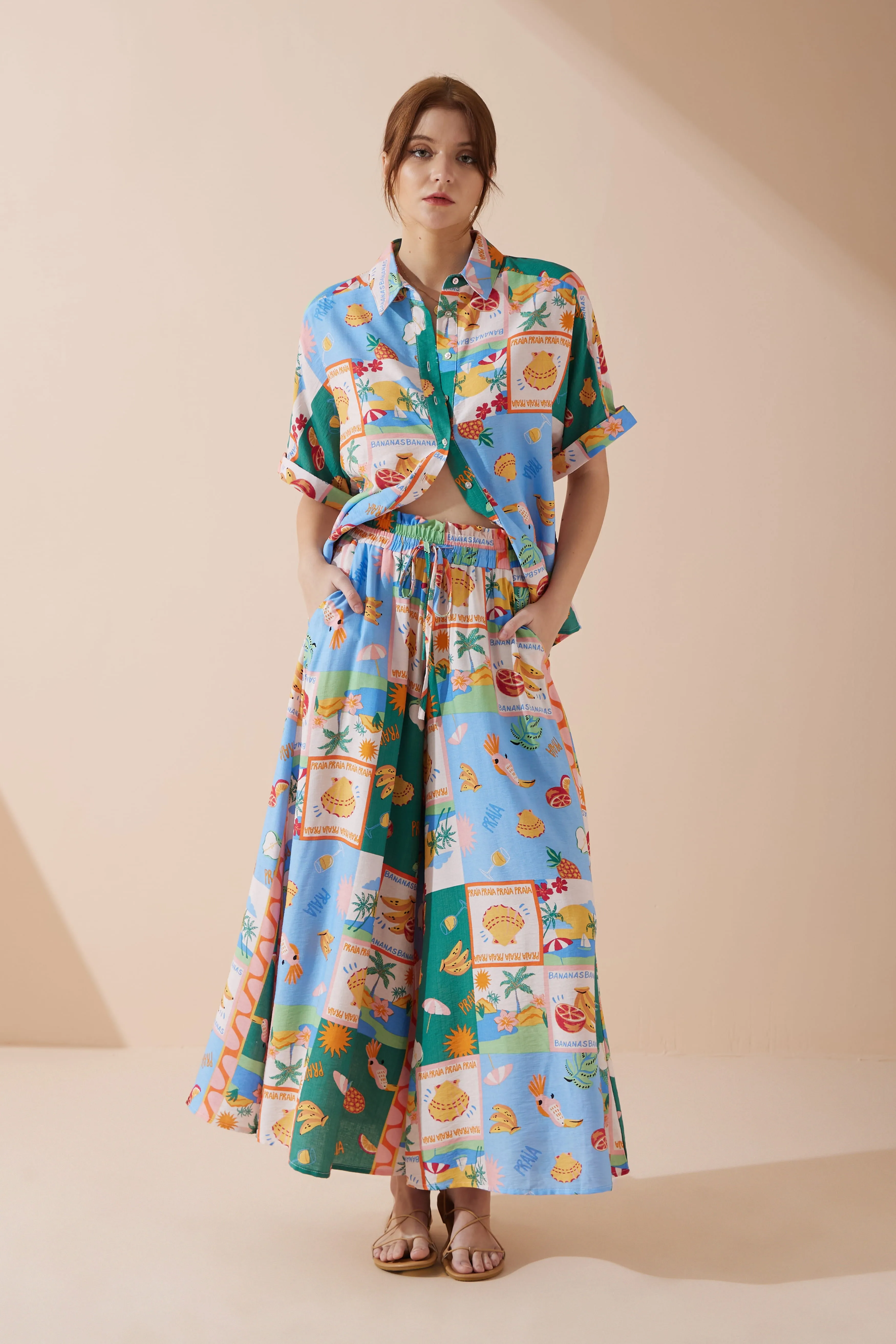 Praia Multicolour Tropical Shirt