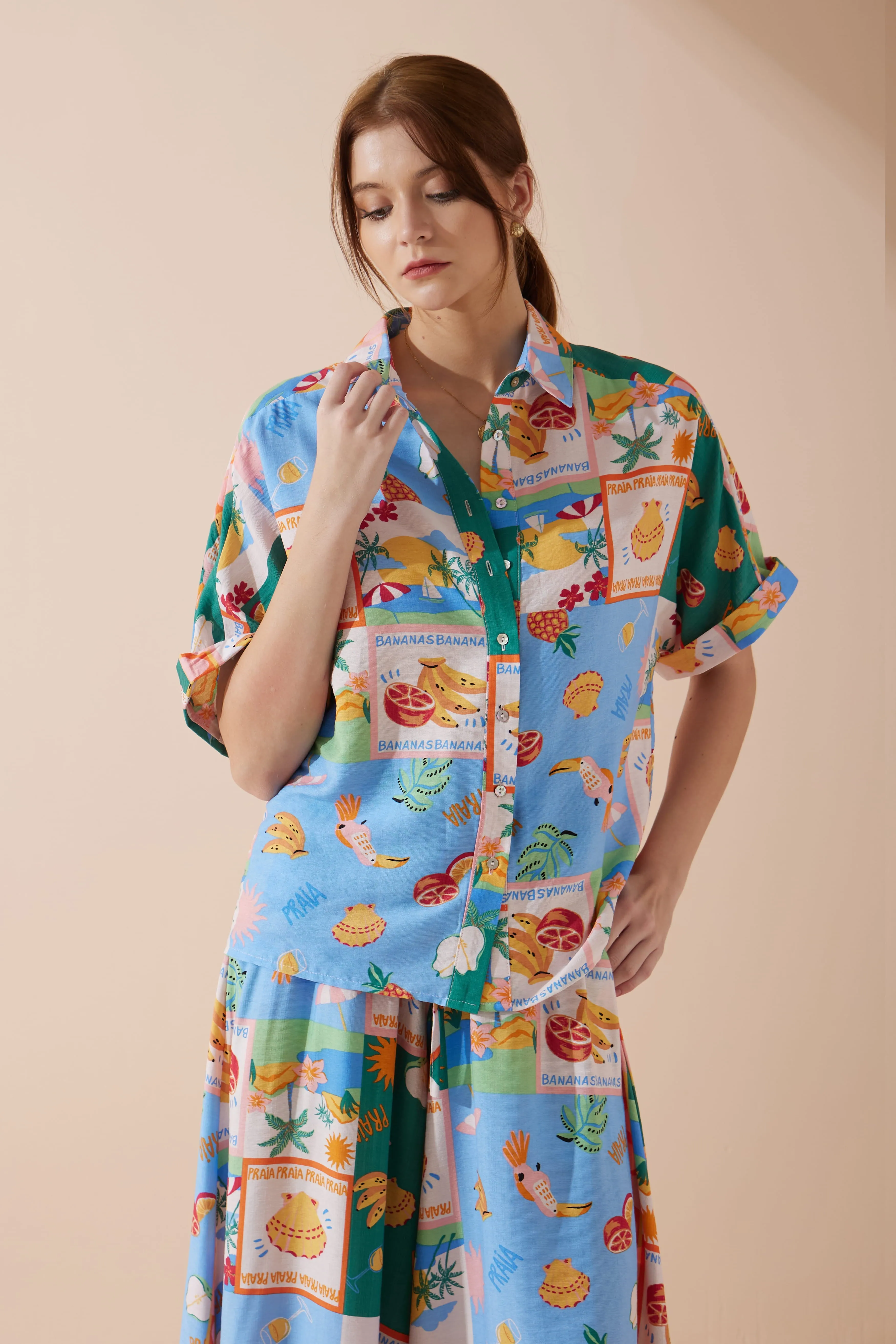 Praia Multicolour Tropical Shirt