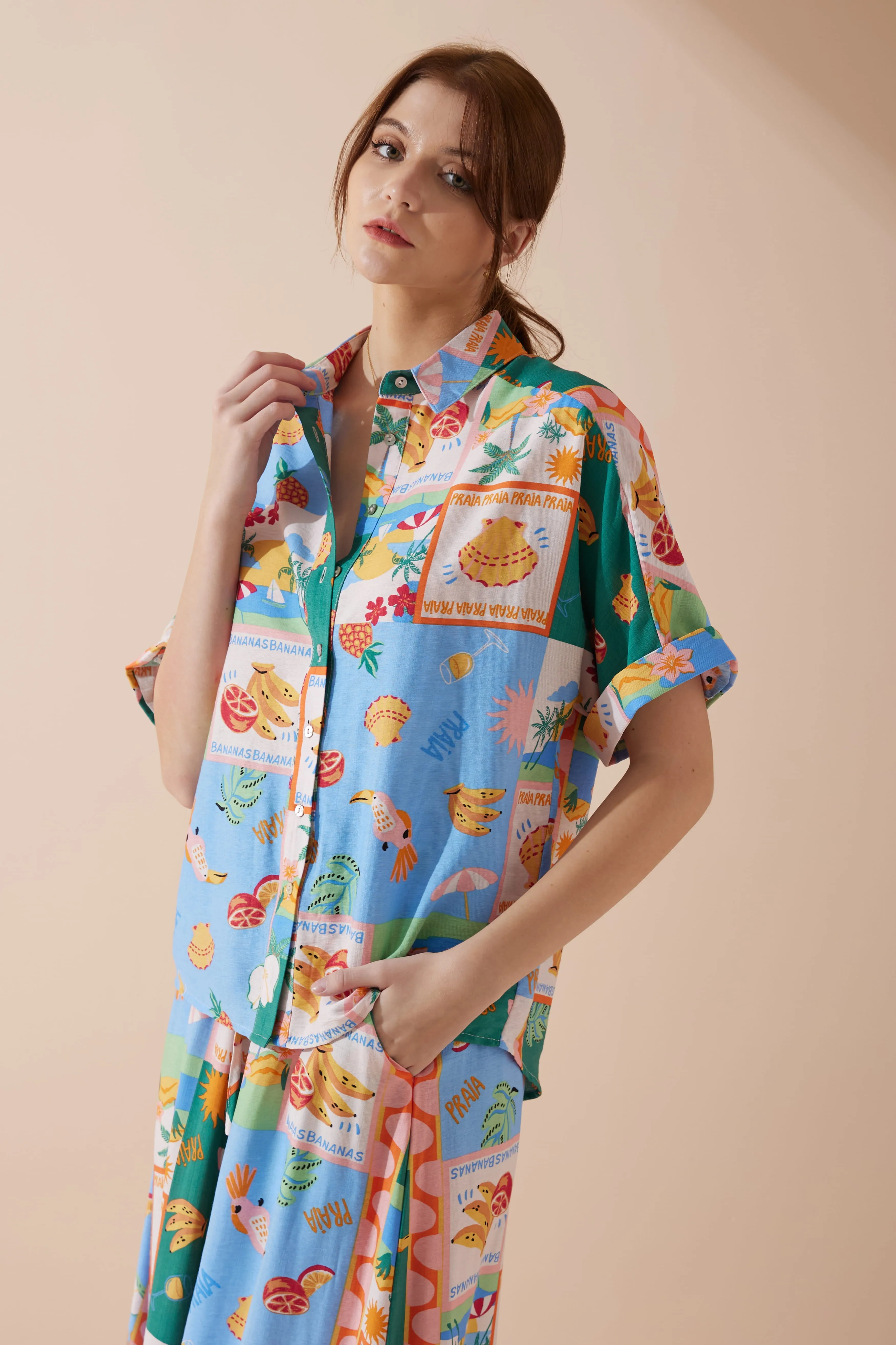 Praia Multicolour Tropical Shirt