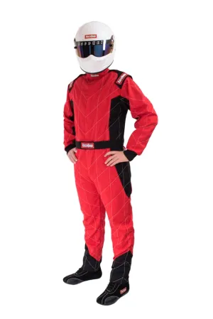 RaceQuip One Piece Single Layer Fire Suit - Red - XL - 130916