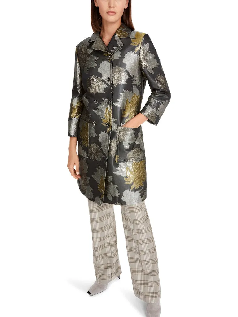 Sage Powder Noble Print Coat