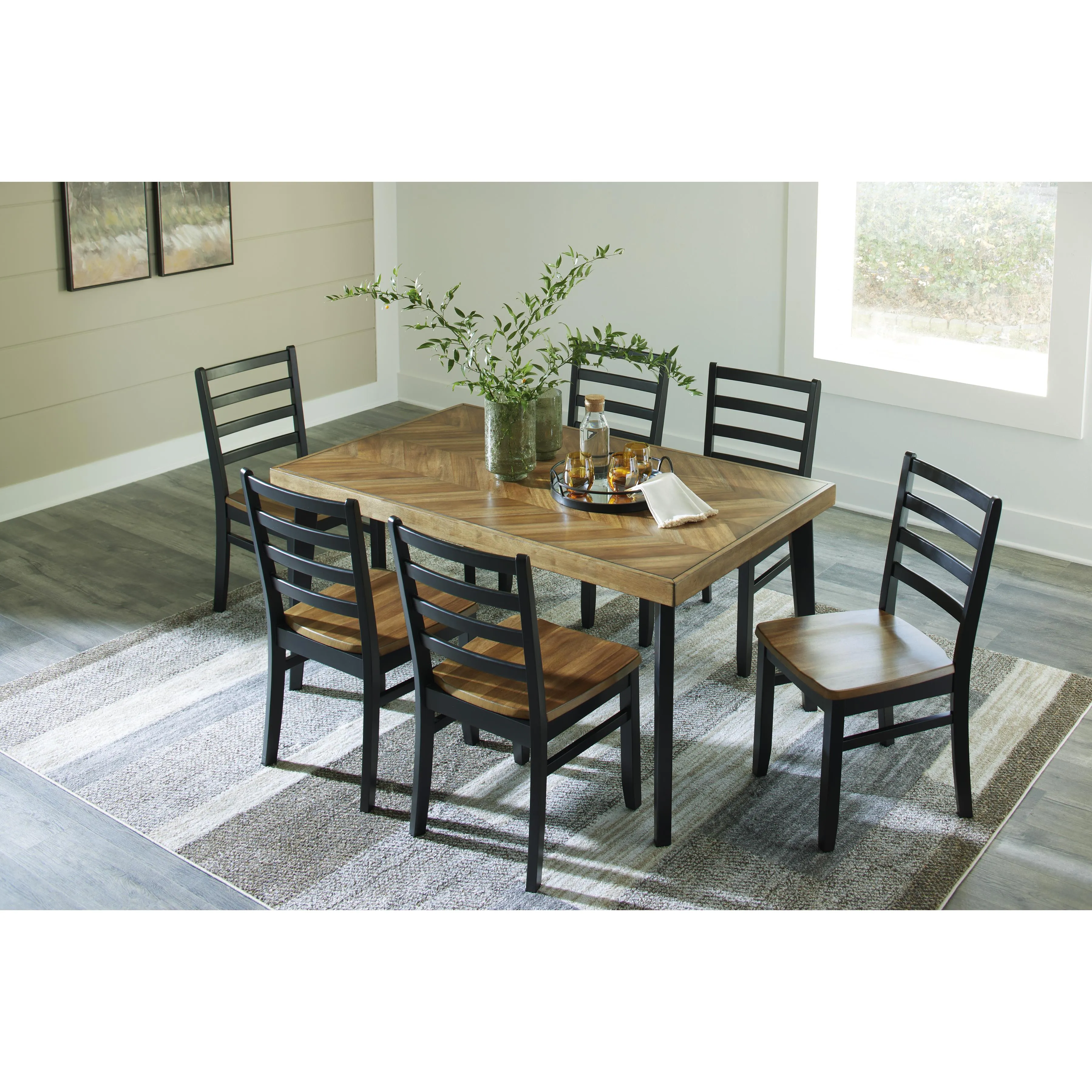 Signature Design by Ashley Blondon 7 pc Dinette D413-425