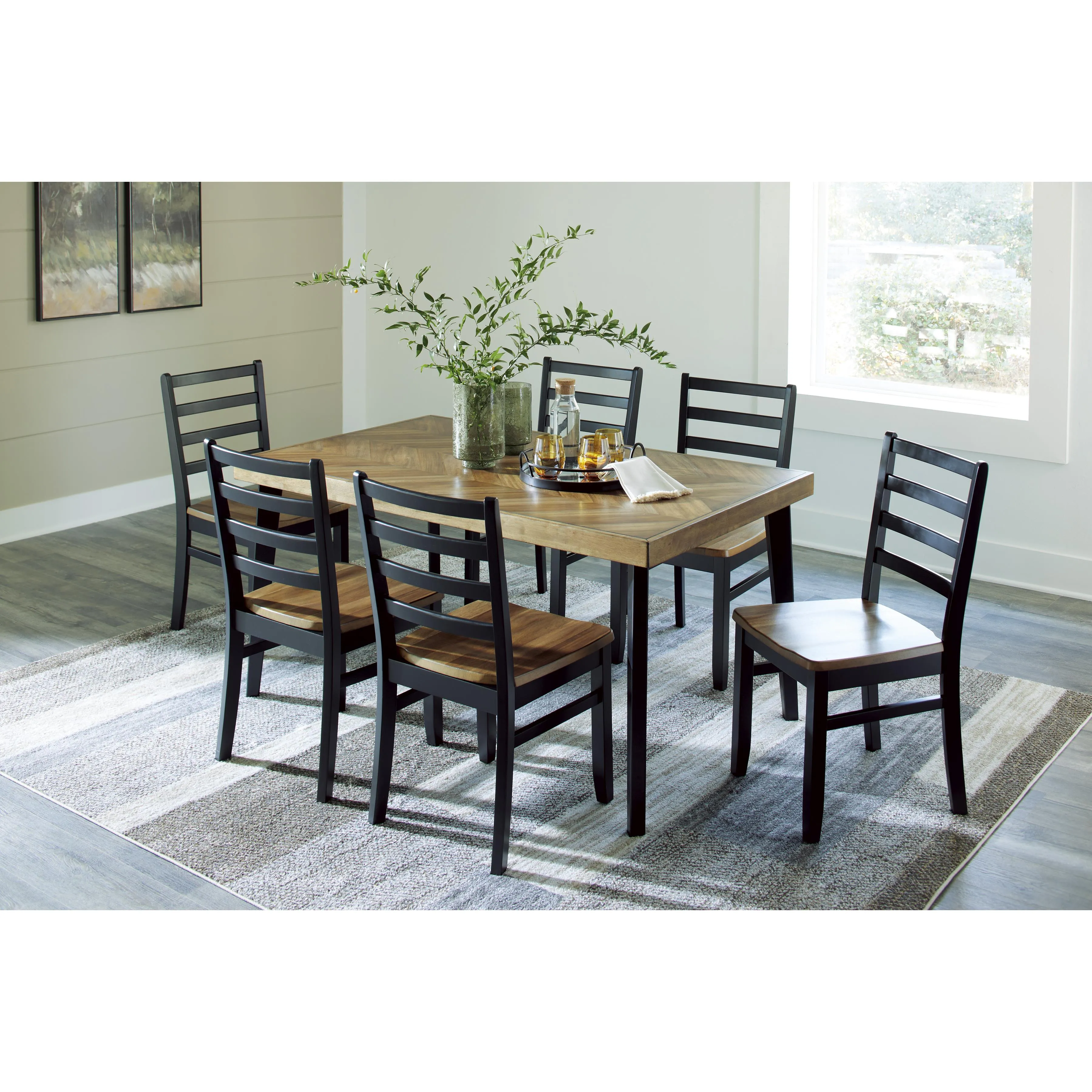 Signature Design by Ashley Blondon 7 pc Dinette D413-425