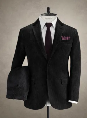 Solbiati Black Corduroy Suit