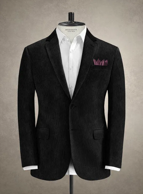 Solbiati Black Corduroy Suit