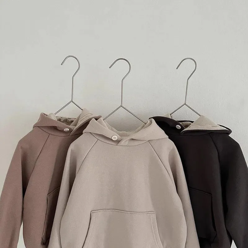 Solid Neutral Hooded JoggerSet