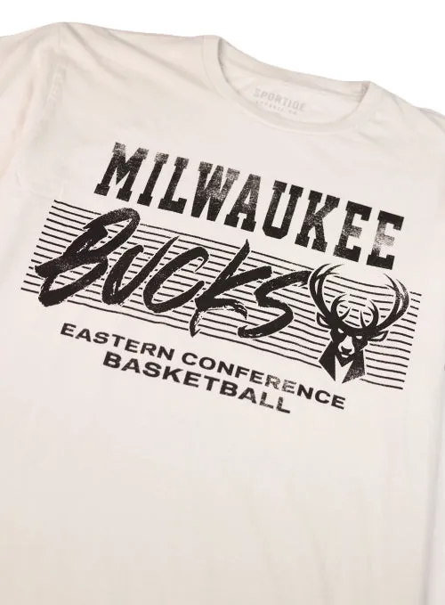 Sportiqe Bingham Milwaukee Bucks Logo Conference T-Shirt