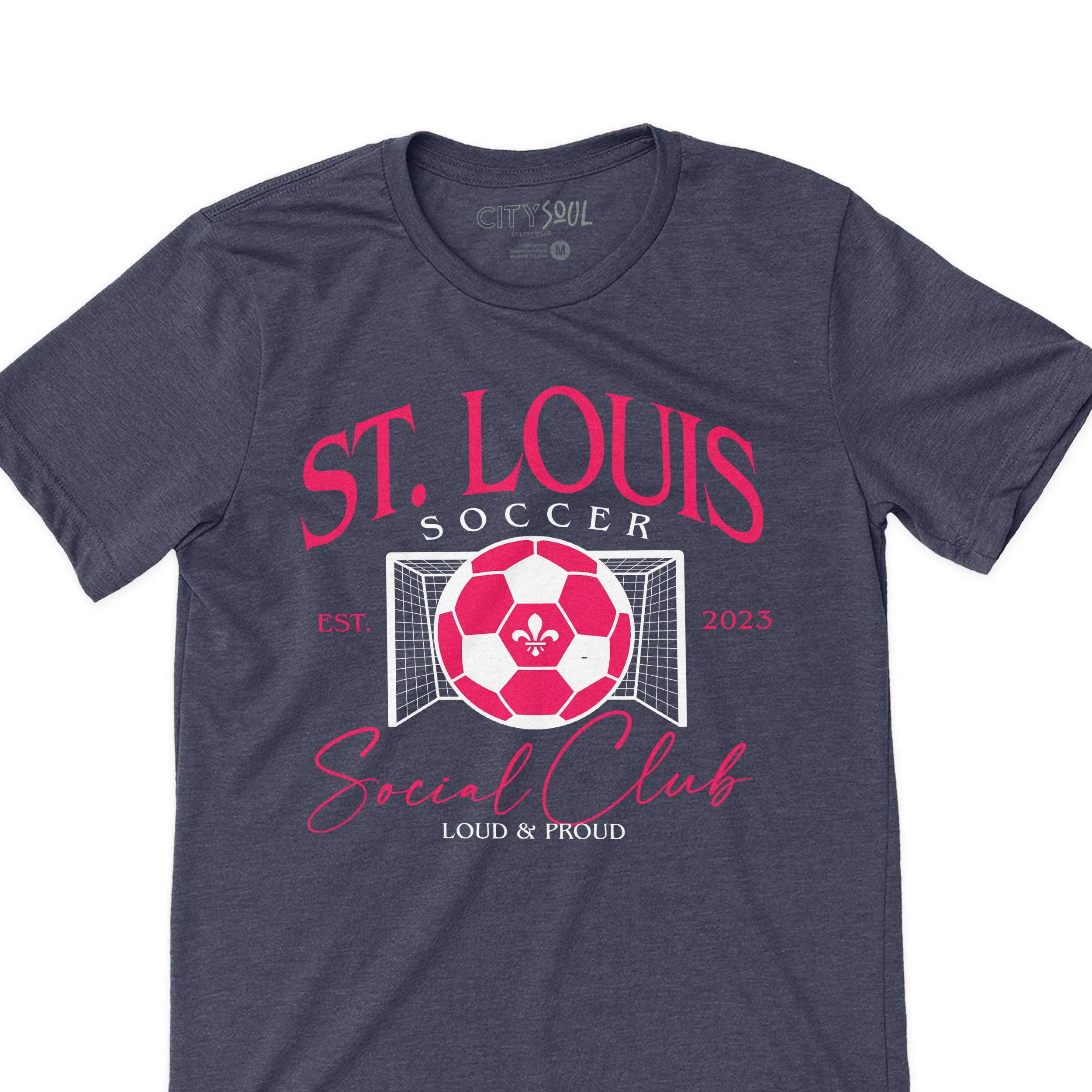 St. Louis Soccer Social Club Tee Classic Established 2023 st. louis city soccer  tee social club vintage retro st. louis soccer shirt