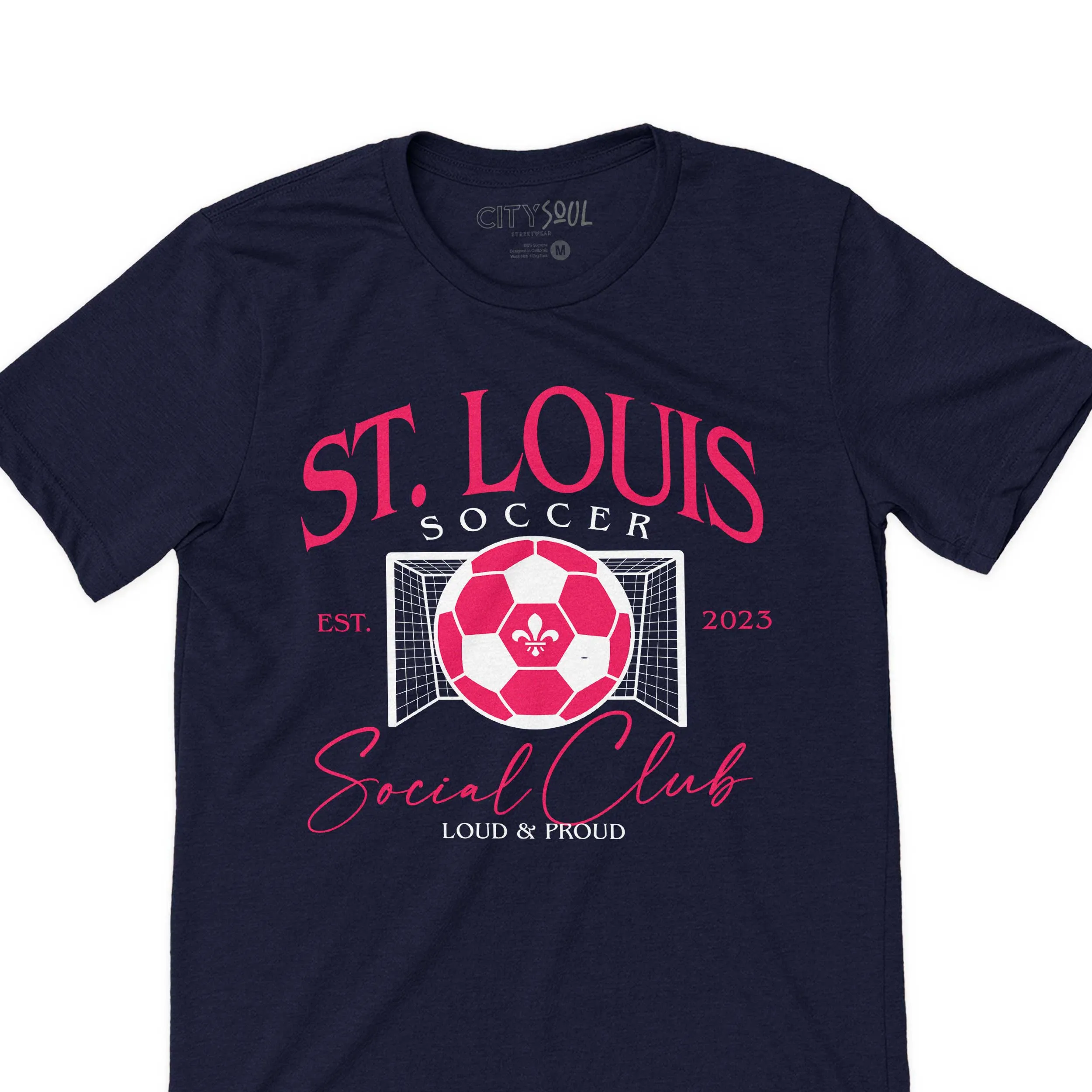 St. Louis Soccer Social Club Tee Classic Established 2023 st. louis city soccer  tee social club vintage retro st. louis soccer shirt