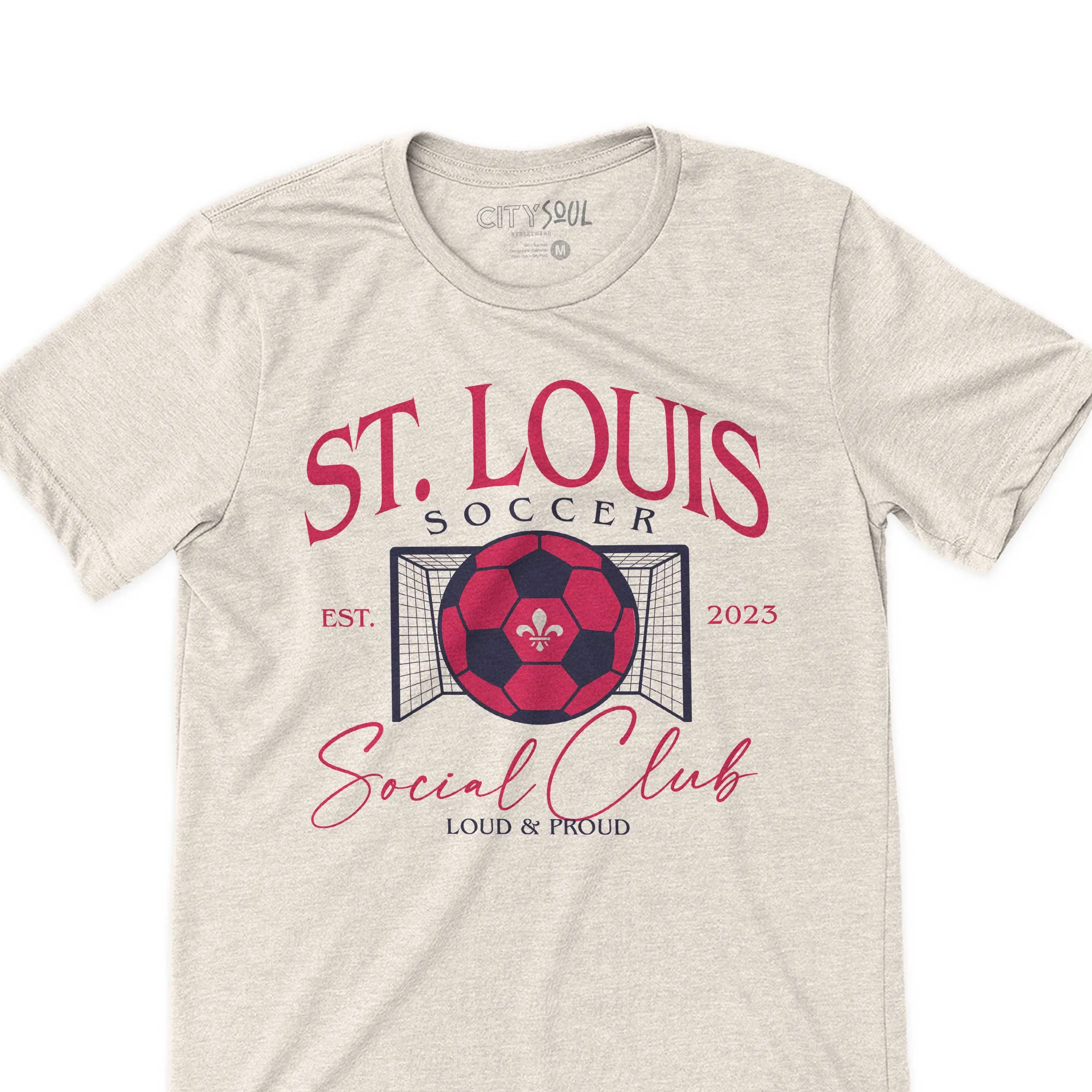 St. Louis Soccer Social Club Tee Classic Established 2023 st. louis city soccer  tee social club vintage retro st. louis soccer shirt