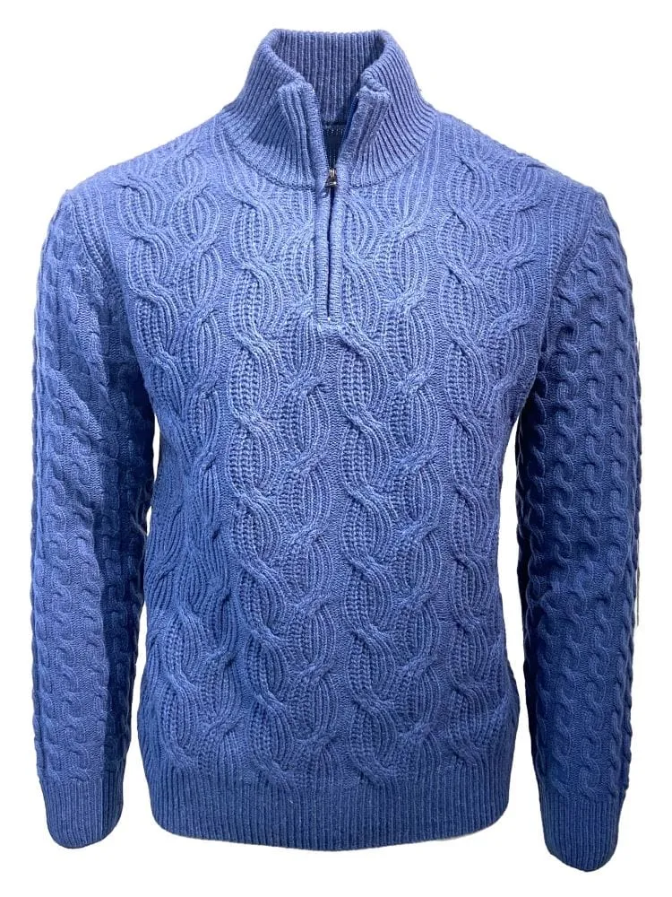 Stay Cozy in Style: With Our 80% Wool 20% Nylon Quarter Zip Sweaters